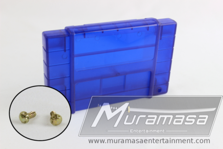Super Nintendo Cartridge Shell - Crystal Dark Blue