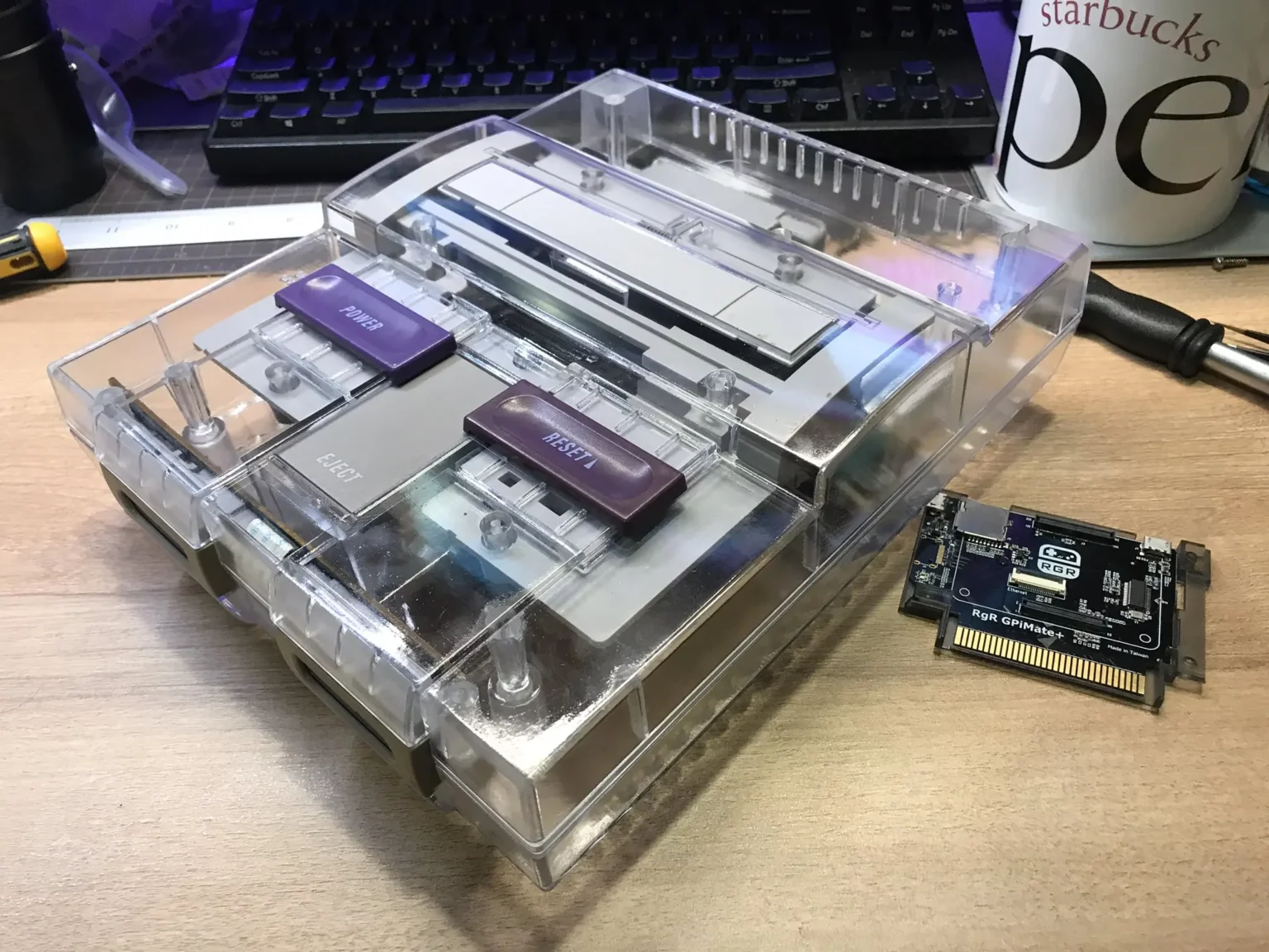 Super Nintendo Replacement Case – Crystal Clear – Muramasa Entertainment