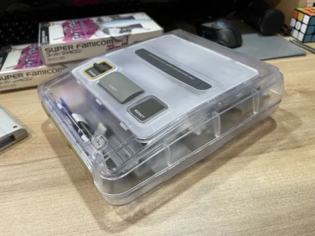 Super Famicom Replacement Case - Crystal Clear