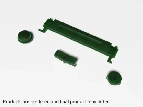 Saturn Button Set - Translucent Emerald Green