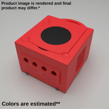 Gamecube Replacement Shell - Opaque Char Red