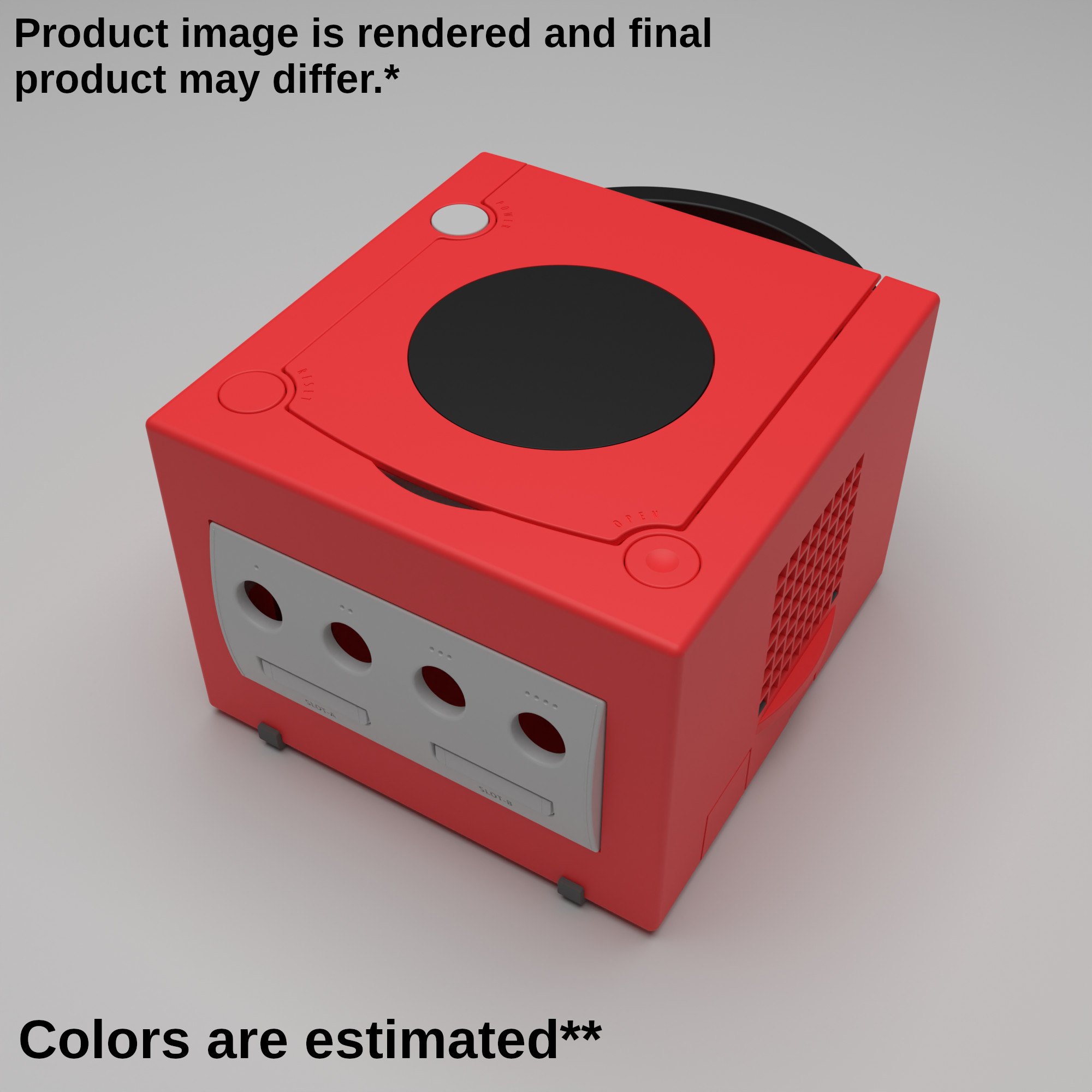 Gamecube Replacement Shell - Opaque Char Red