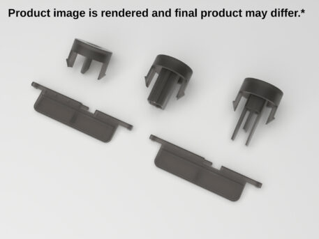 Gamecube Console Replacement Buttons - Translucent Black