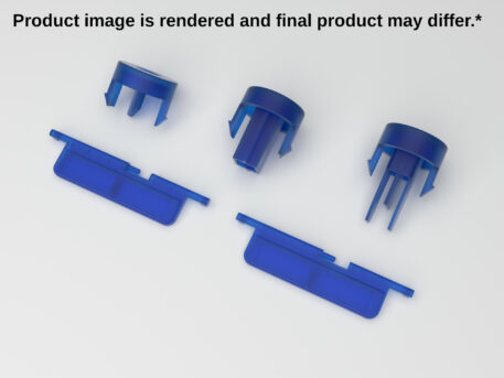 Gamecube Console Replacement Buttons - Translucent Blue