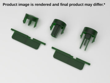 Gamecube Console Replacement Buttons - Translucent Emerald Green