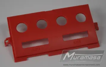 Gamecube Console Replacement Controller Plate - Opaque Char Red