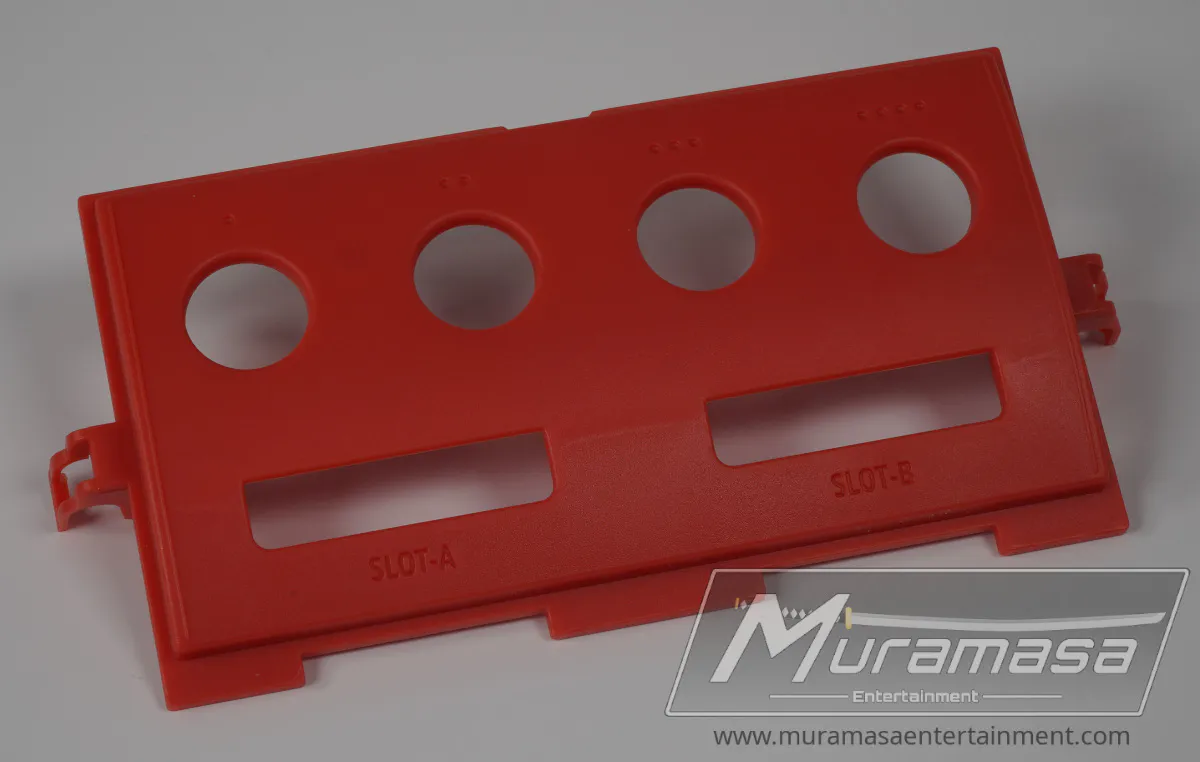 Gamecube Console Replacement Controller Plate - Opaque Char Red