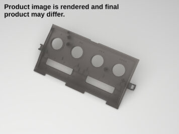 Gamecube Console Replacement Controller Plate - Translucent Black
