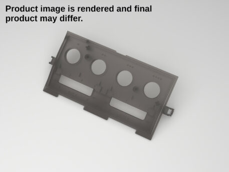 Gamecube Console Replacement Controller Plate - Translucent Black