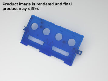 Gamecube Console Replacement Controller Plate - Translucent Blue