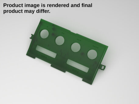 Gamecube Console Replacement Controller Plate - Translucent Emerald Green