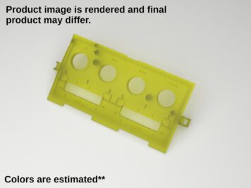 Gamecube Console Replacement Controller Plate - Translucent Extreme Green