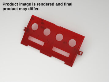 Gamecube Console Replacement Controller Plate - Translucent Red