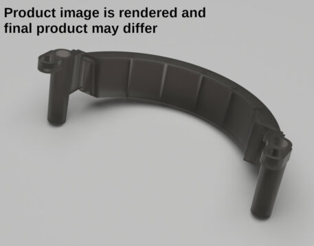 Gamecube Console Replacement Handle - Translucent Black