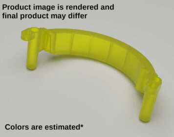 Gamecube Console Replacement Handle - Translucent Extreme Green