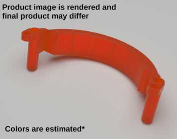 Gamecube Console Replacement Handle - Translucent Orange