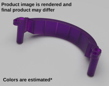 Gamecube Console Replacement Handle - Translucent Purple