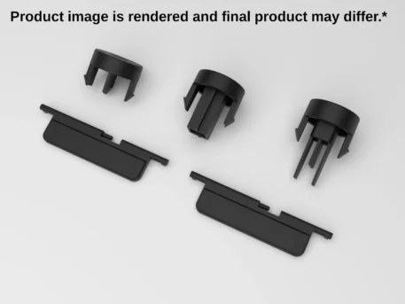 Gamecube Console Replacement Buttons - Opaque Black