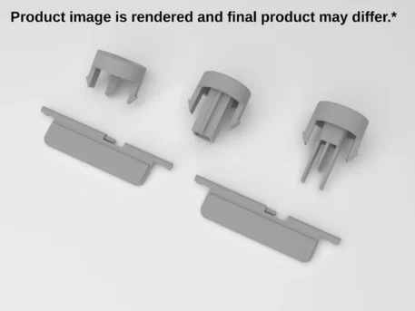 Gamecube Console Replacement Buttons - Opaque Gamecube Grey