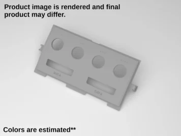 Gamecube Console Replacement Controller Plate - Opaque Gamecube Grey