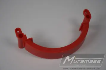 Gamecube Console Replacement Handle - Opaque Char Red