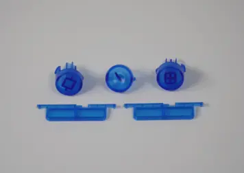 Gamecube Console Replacement Buttons - Translucent Blue