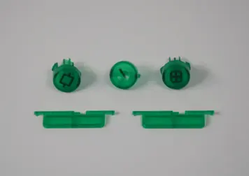 Gamecube Console Replacement Buttons - Translucent Emerald Green
