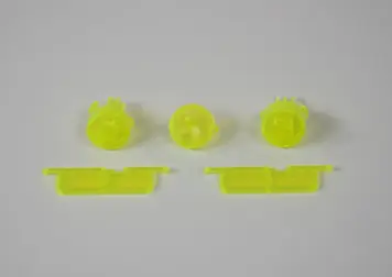 Gamecube Console Replacement Buttons - Translucent Extreme Green