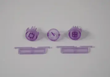 Gamecube Console Replacement Buttons - Translucent Purple