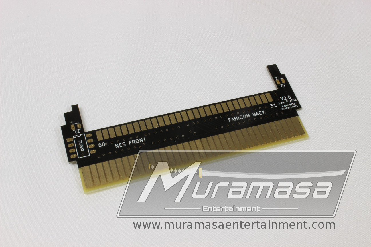 Low Profile Famicom to NES Converter PCB – Muramasa Low Profile Famicom to NES Converter PCB – Muramasa