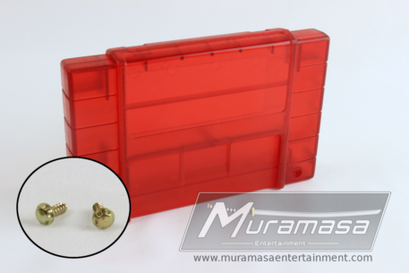 Super Nintendo Cartridge Shell - Crystal Red
